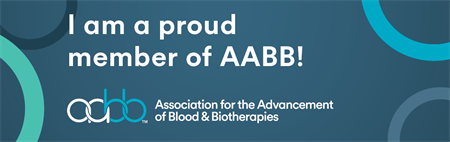 I am a proud member of AABB!